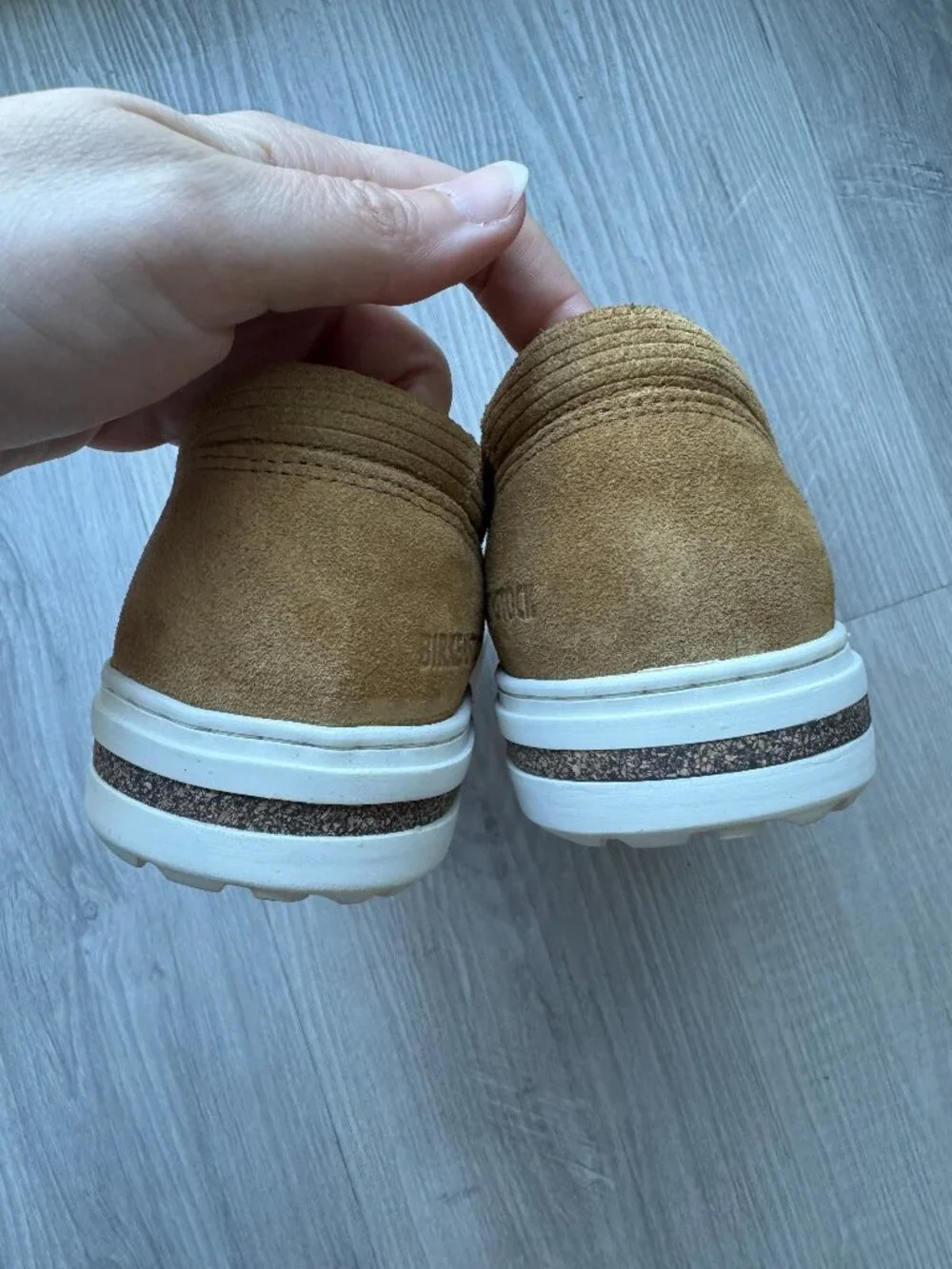 Birkenstock Oswego Slip-On Sneakers Cork Brown NWT